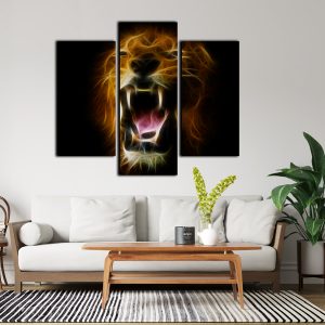 Lion Split Canvas